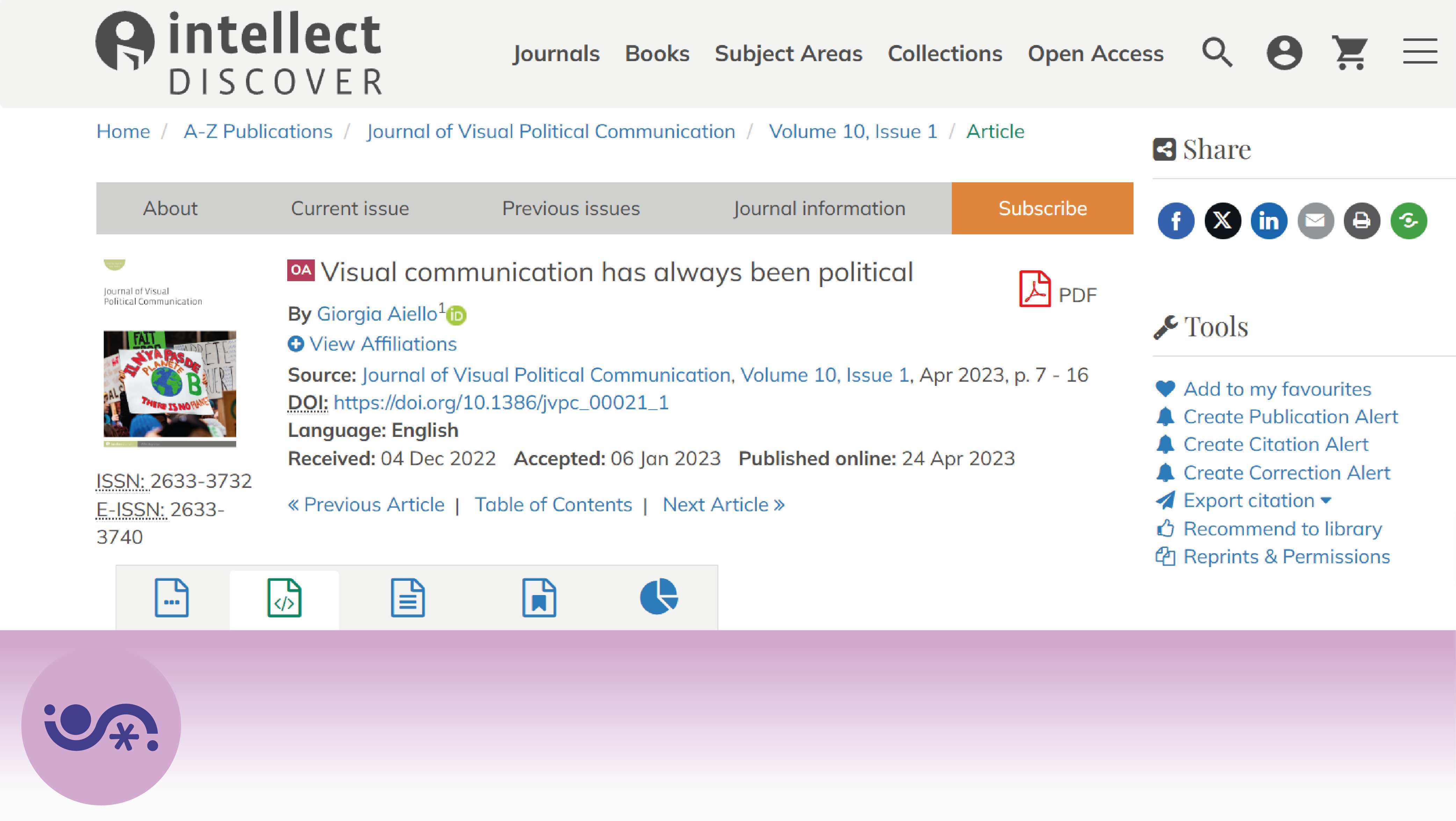 Visual communication has always been political